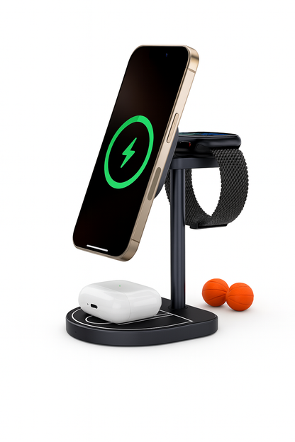 Basketball Inspired 3-in-1 Wireless Charger