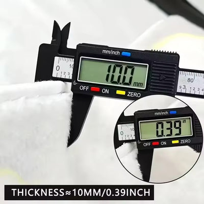 Black 8-Ball Plush Round Rug — Soft, Non-Slip & Washable for Bedroom, Living Room & Game Room