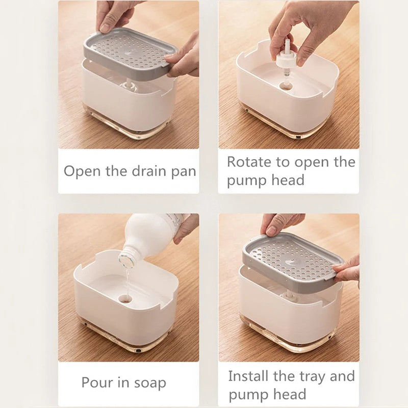 Press-Top Dish Soap Dispenser