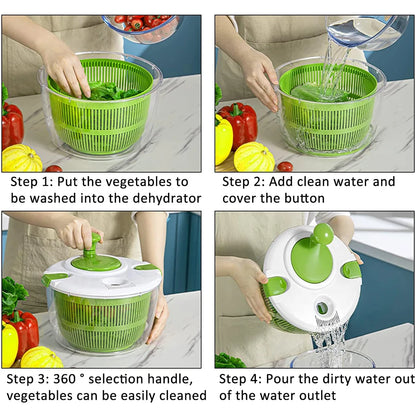 Multifunction Manual Salad Spinner