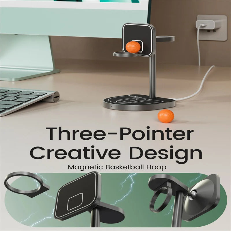 Basketball Inspired 3-in-1 Wireless Charger