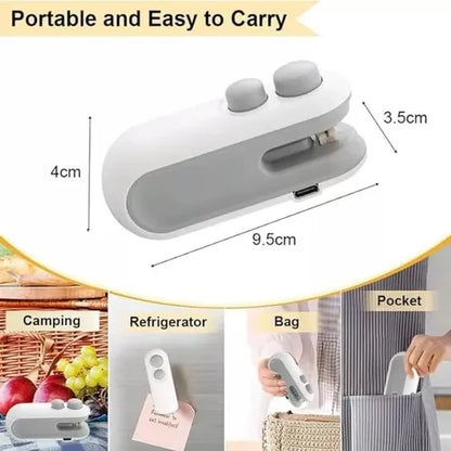 Mini Portable 2-in-1 Heat Sealer.